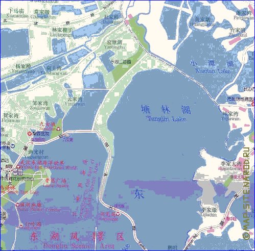 mapa de Wuhan