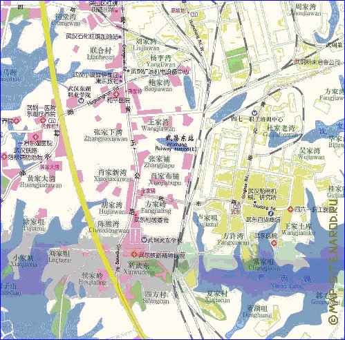 mapa de Wuhan