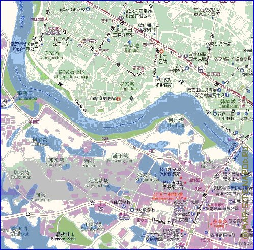 mapa de Wuhan