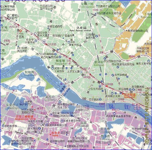 mapa de Wuhan