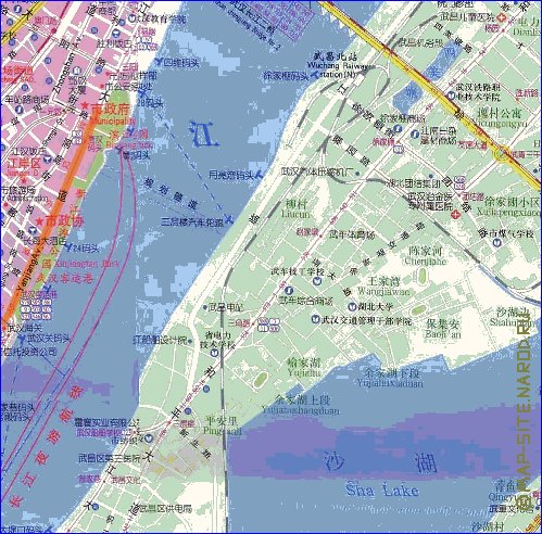 mapa de Wuhan