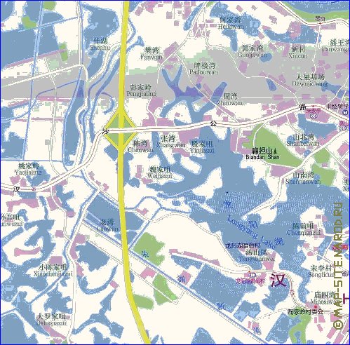 mapa de Wuhan