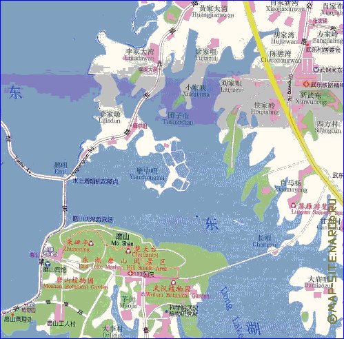 mapa de Wuhan