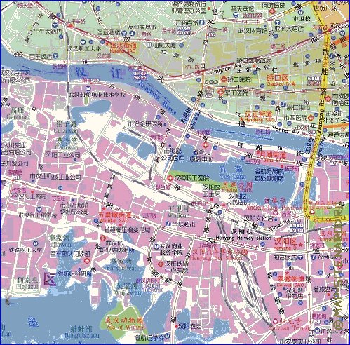 mapa de Wuhan