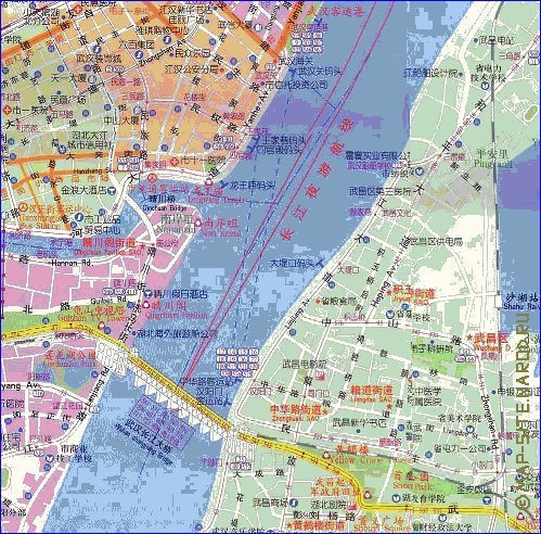 mapa de Wuhan