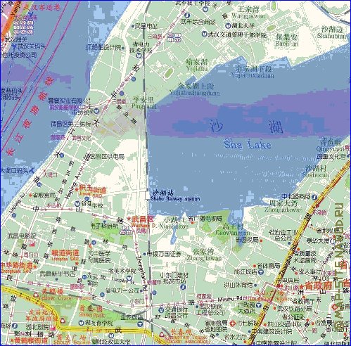 mapa de Wuhan