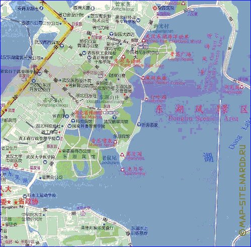 mapa de Wuhan