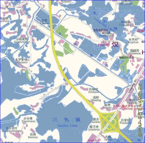 mapa de Wuhan