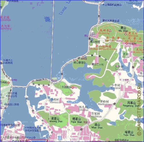 mapa de Wuhan