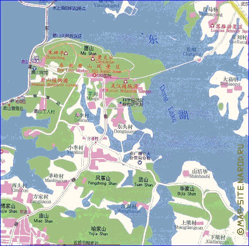 mapa de Wuhan