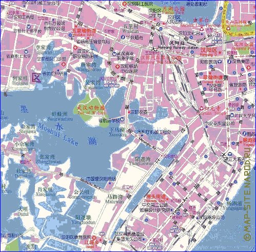 carte de Wuhan