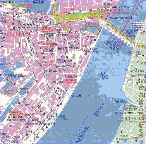 mapa de Wuhan