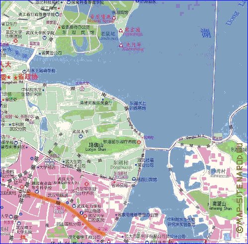 mapa de Wuhan