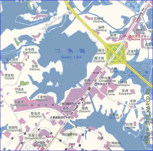 mapa de Wuhan