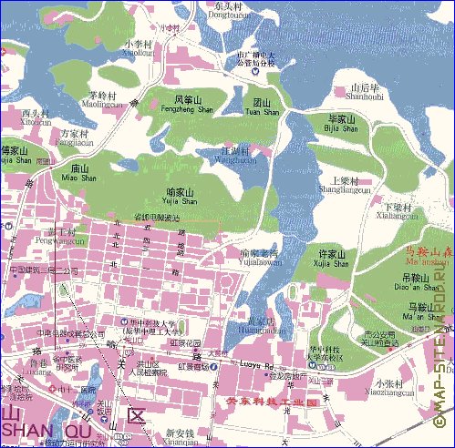 mapa de Wuhan