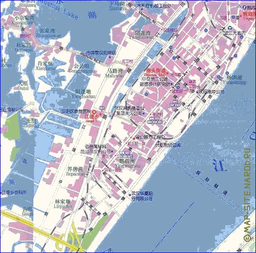 mapa de Wuhan