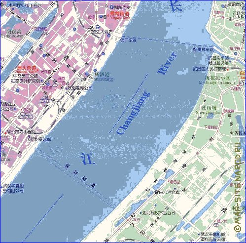 mapa de Wuhan