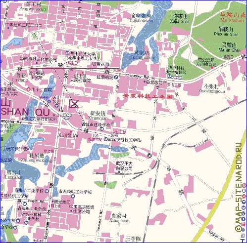 mapa de Wuhan