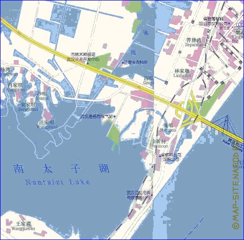 mapa de Wuhan