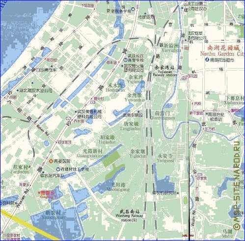 mapa de Wuhan