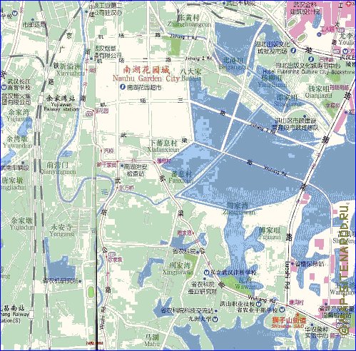 mapa de Wuhan