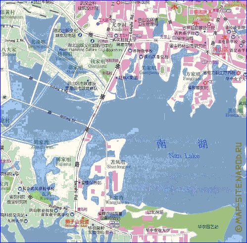 mapa de Wuhan