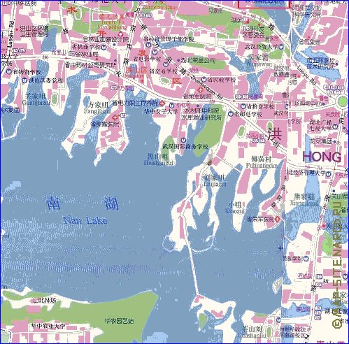 mapa de Wuhan