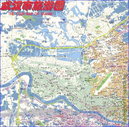 mapa de Wuhan