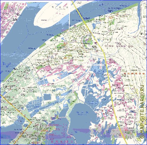 mapa de Wuhan