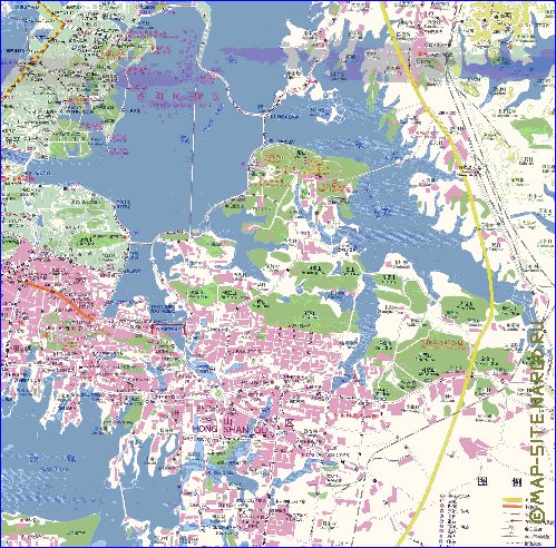 mapa de Wuhan