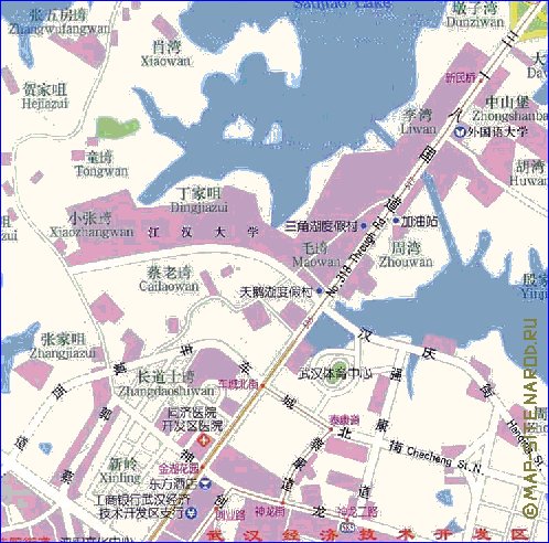 mapa de Wuhan