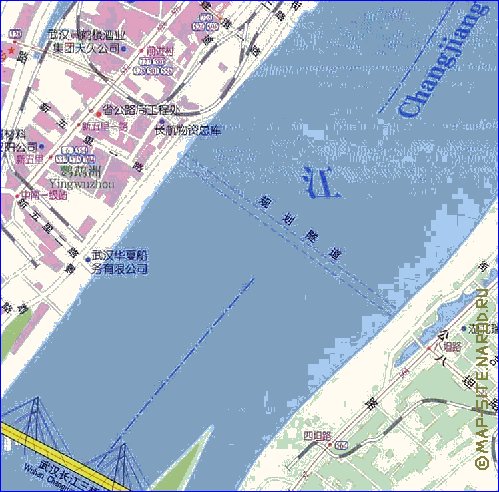 mapa de Wuhan