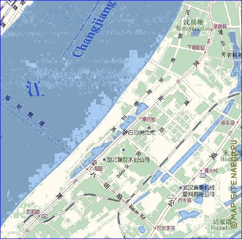 mapa de Wuhan