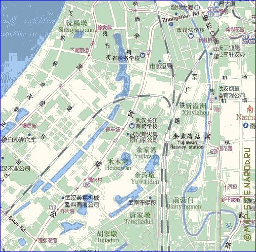 mapa de Wuhan