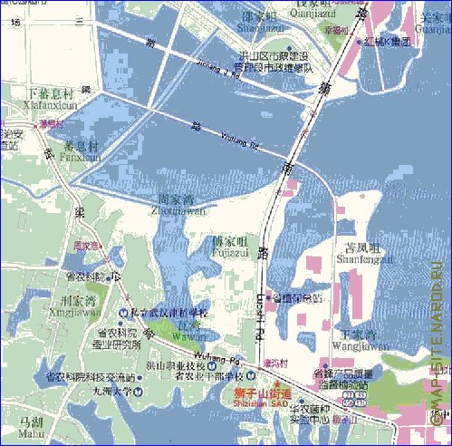 mapa de Wuhan