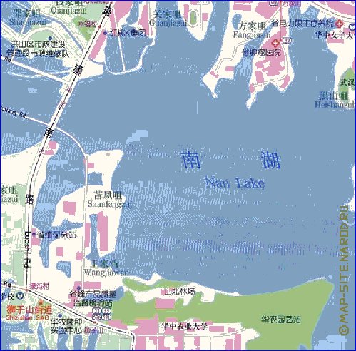 mapa de Wuhan