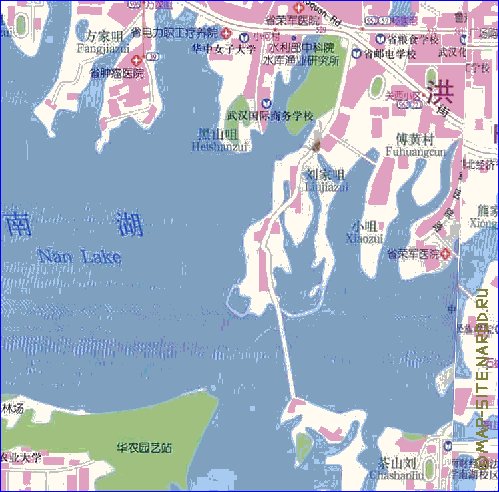 mapa de Wuhan