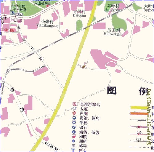 mapa de Wuhan