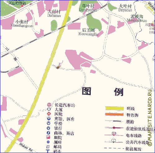 mapa de Wuhan