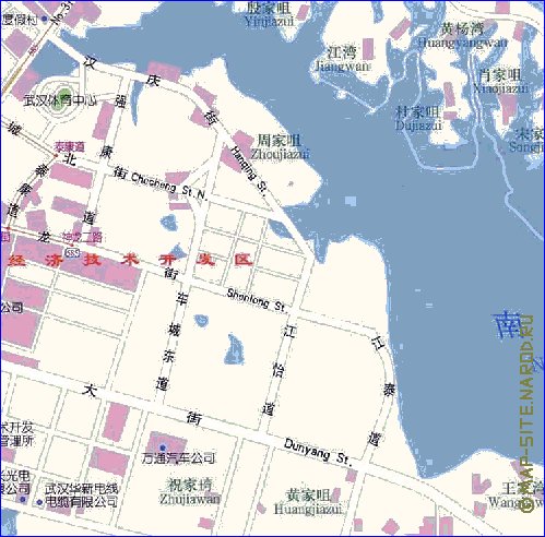 mapa de Wuhan