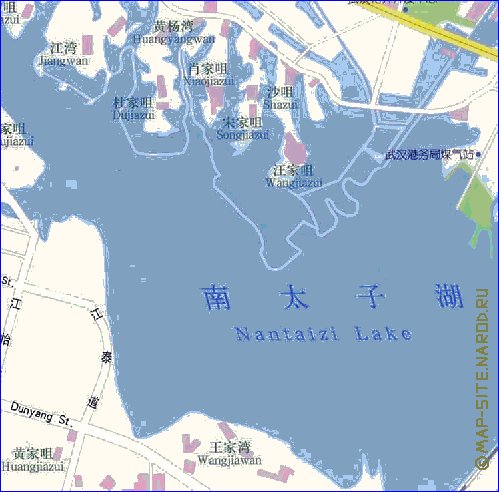 mapa de Wuhan