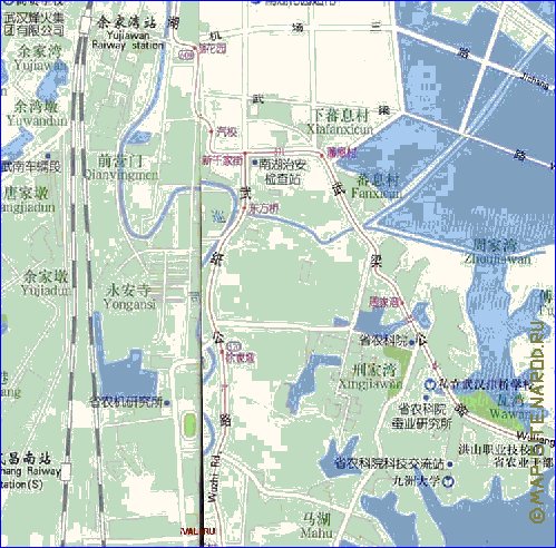 mapa de Wuhan