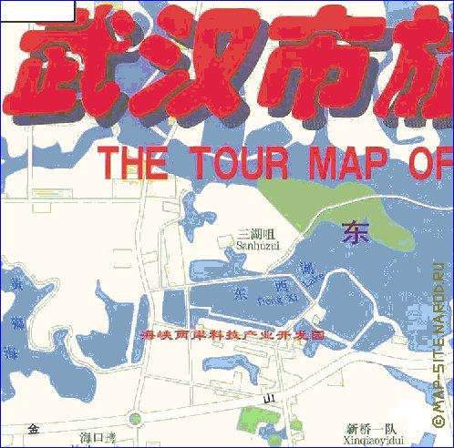 mapa de Wuhan