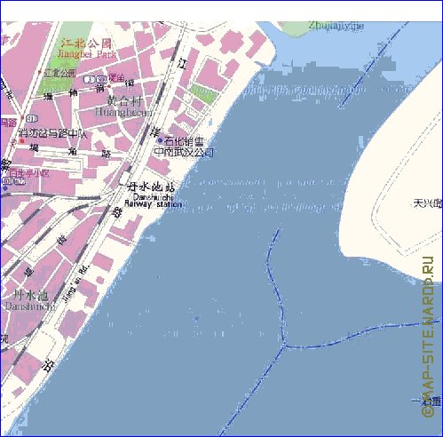 mapa de Wuhan