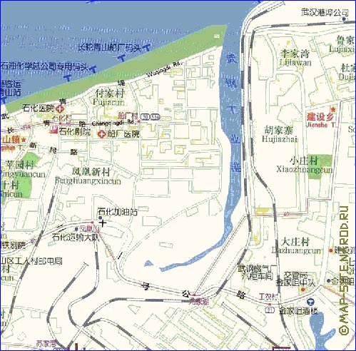 mapa de Wuhan