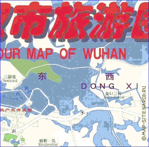 mapa de Wuhan