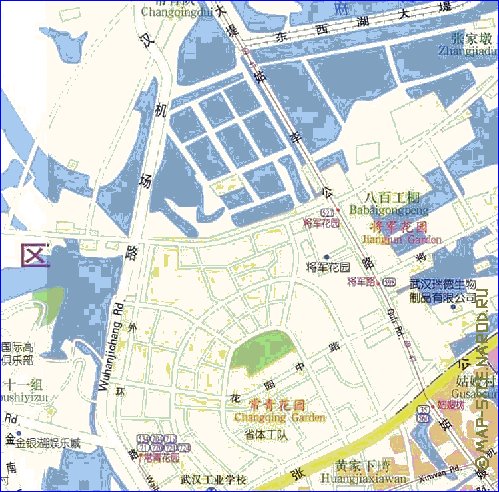 mapa de Wuhan