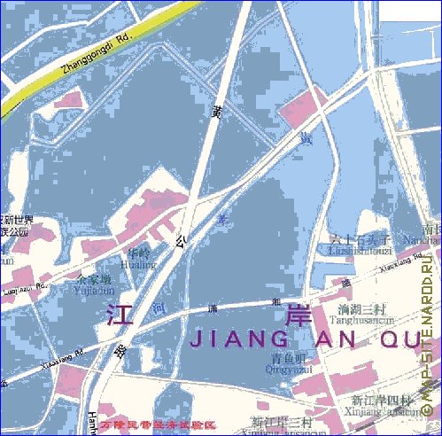 mapa de Wuhan