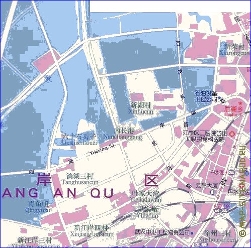 mapa de Wuhan