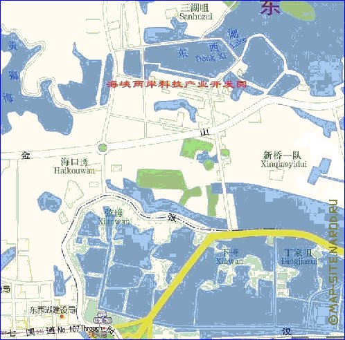 mapa de Wuhan